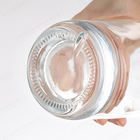Grande bouteille en forme de cylindre en verre vodka whisky brandy bouteille de liqueur faisant la machine bouteille de vin vide personnalisée avec liège