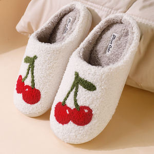 Pantuflas de Mujer al por Mayor de Alta Calidad con Suela de TPR, Forro de Peluche, Pantuflas Afelpadas para Mujer con Gran Popularidad - Product Image 3
