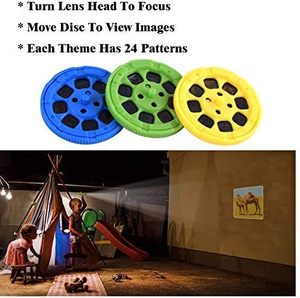 Pädagogische Tier projektor Taschenlampe Toy Safari Wildlife Torch mit 3 Discs 24 Bilder lernen Nachtlicht Geschenk für Kinder - Product Image 5