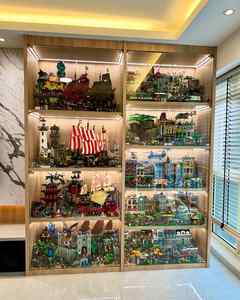 Vitrine sur mesure, armoire à vin en bois, mobilier de restaurant, vitrine moderne de luxe - Product Image 6