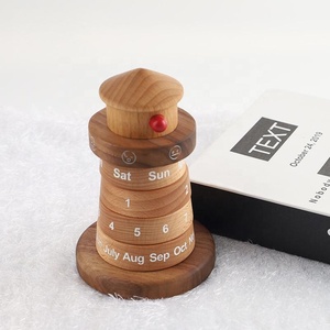 Calendrier créatif en bois rotatif en forme <span class=keywords><strong>de</strong></span> <span class=keywords><strong>phare</strong></span>, blocs <span class=keywords><strong>de</strong></span> construction en bois massif, cadeau <span class=keywords><strong>de</strong></span> fêtes pour la décoration intérieure, présentoir <span class=keywords><strong>de</strong></span> bureau, jouets à empiler - Product Image 5
