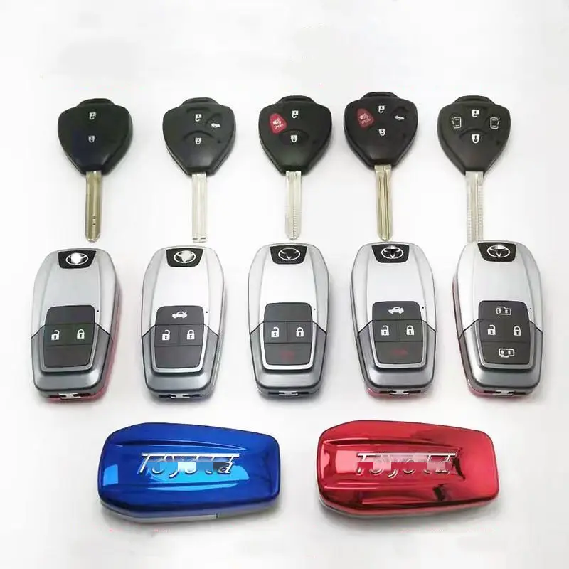 Newest Modified Flip Folding Remote Key Case Shell For Toyota Camry Corolla Reiz RAV4 Crown Fob Cover TOY43