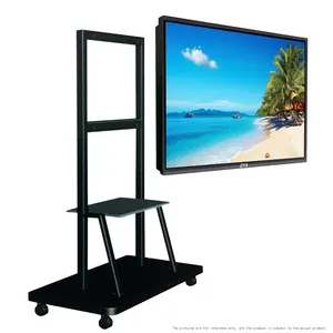 Tela de toque inteligente para TV, monitor de tela plana interativo 75 polegadas LCD 4K, display tudo em um, estúdio de TV com quadro branco inteligente