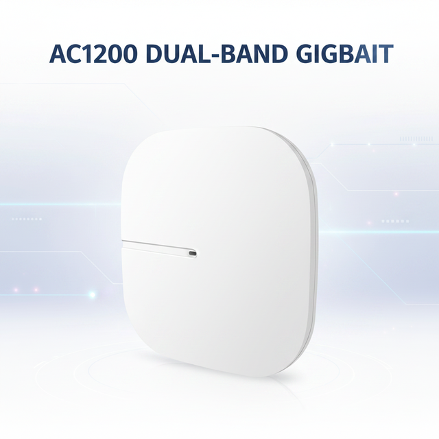 Newbridge ND-XD1200KM 1200Mbps Dual Band Gigabit Ceiling AP Wave2 802.11ac MU-MIMO Wireless Access Point Hotel Office WiFi