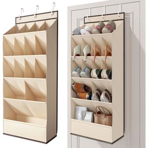 Over the Door Hanging <b>Shoe</b> Organizer 15 Large Deep Pockets 600D Oxford Fabric with Metal <b>Hooks</b>, Storage for <b>Shoes</b> Home Organizer - Product Image 1
