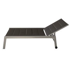 Negro Textilener Teslin de natación piscina Chaise Lounge al aire libre <span class=keywords><strong>playa</strong></span> camas - Product Image 3