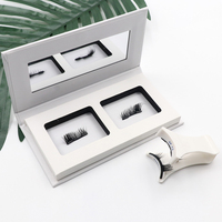 Cils Magnétiques Individuels 3D en Vrac Marque Blanche, Kit Complet de Faux Cils en Vison Magnétiques avec Boîte d'Emballage