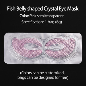 Masque hydrogel pour les yeux au collagène 10g, gel rose hydratant, patch pour le soin des yeux, pour le contour des yeux - Product Image 4