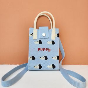 Bolso Bandolera Tejido con Diseño de Cachorro de Dibujos Animados, Ligero y de Doble Uso, para Llevar en la Mano o Cruzado, Ideal para <span class=keywords><strong>Viajes</strong></span> - Product Image 2