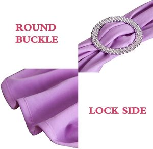 Bandas Elásticas de Spandex para Sillas al por Mayor con Hebilla para Decoración de Eventos y Banquetes de Boda - Product Image 2