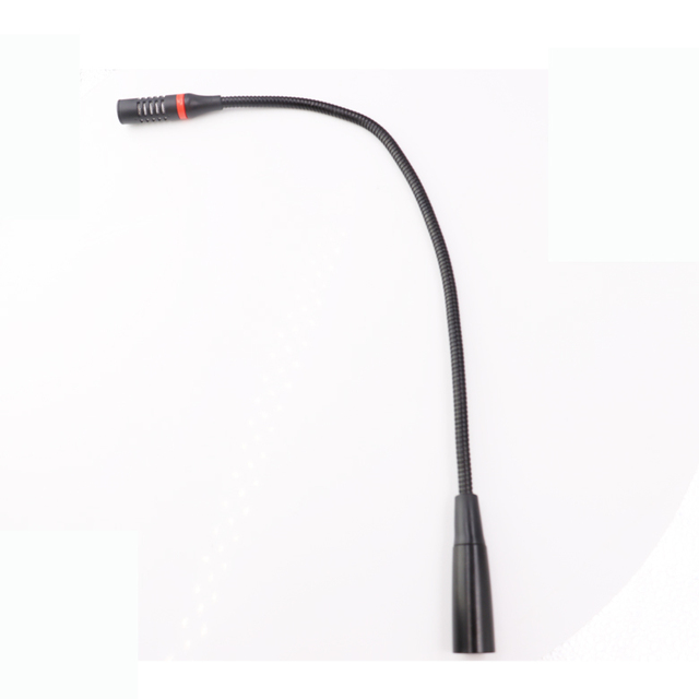 Wired Electronic Bus Equipment Metal Condenser Microphone with LED Light for Conference Use