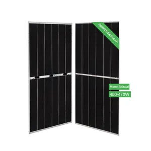 Biface 450 Вт 460 Вт 470 Вт Высокая эффективность Tiger солнечная панель цена двойное стекло Pv модуль Солнечная панель 450 Вт