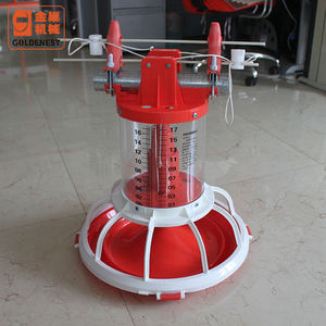 Comedero para Pollos Adultos Machos en Nueva Condición, Cilindro Dosificador, Cubo <span class=keywords><strong>de</strong></span> Alimentación con Cadena, Bandeja <span class=keywords><strong>de</strong></span> Alimentación para Gallinas Ponedoras - Product Image 3