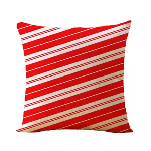 High Quality Red Print Square Pillow Cushion For Home