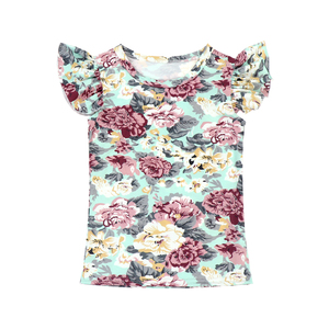 Custom Girl <strong>Flutter</strong> <strong>Sleeve</strong> <strong>Top</strong> Multiple Print Options Kids Sunflower Floral <strong>Flutter</strong> <strong>Sleeve</strong> Shirt Girls <strong>Flutter</strong> <strong>Sleeve</strong> Floral <strong>Top</strong> - Product Image 3
