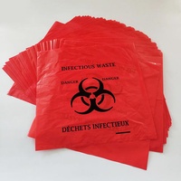 Sac poubelle à usage unique, 50 sacs en plastique étanche pour médicaments, produit d'hôpital