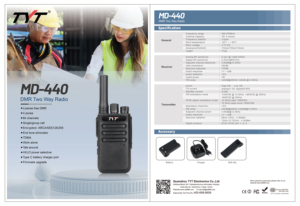 Tyt MD-440 giấy phép miễn phí nhỏ mini kinh doanh Walkie talkies không dây 2 <span class=keywords><strong>Way</strong></span> 2 <span class=keywords><strong>way</strong></span> Radio Long Range thông tin liên lạc Radio rt22 - Product Image 3
