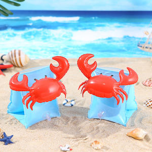 Flotadores inflables de dibujos animados para niños, juguetes para piscina y playa, piña, cereza, flamenco, cangrejo, tiburón, unicornio, flotadores de seguridad acuática - Product Image 4