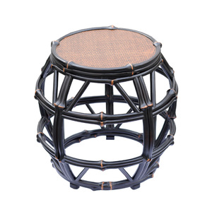 <b>Bamboo</b> Drum <b>Stool</b> Antique Style Round Tea <b>Stool</b> Ming Qing Classical Home <b>Stool</b> - Product Image 5