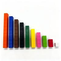 Ensemble de tiges Cuisenaire en plastique, matériel pédagogique mathématique non toxique, tiges de comptage Montessori pour l'apprentissage précoce des mathématiques par les enfants