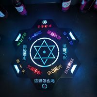 Présentoir de présentation de jeu de salon porte-bouteille de vin présentoir de bouteille lumineux pour boîte de jour et boîte de nuit