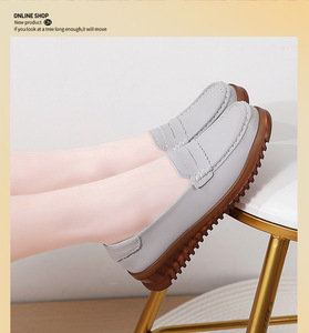 Scarpe da Donna in Pelle di Vacchetta 2026 Nuove Ballerine Slip-on con Suole Morbide che Non Stancano i Piedi Scarpe da Mamma - Product Image 5