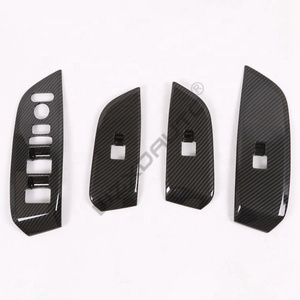 WZXD RHD ABS Plastic Carbon Interior Decoration Accessories <b>Window</b> Switch Shift <b>Cover</b> for City 2020 2021 - Product Image 4