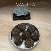Teh Putih Fuding Aged White Tea Ball Shou Mei Gong Mei dari Pohon Kuno di Pegunungan Tinggi, Terkompresi Bentuk Mutiara 7g Grosir OEM Partai Besar