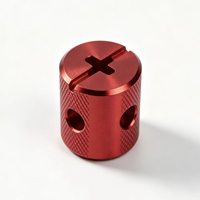 Bouton de réglage CNC pour brocheuse, en alliage d'aluminium 6061, utilisé pour verrouiller le positionnement des instruments et équipements.