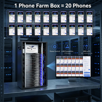 Nouvelle Boîte de Contrôle de Carte Mère Phone Farm S8 pour Téléphones Android Multiples, Rack Robot Automatique 6 Go RAM/64 Go ROM 128 Go