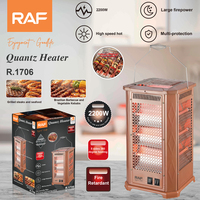 Chauffage au quartz RAF 2200W pour l'intérieur et l'extérieur, idéal pour la maison, la terrasse et les barbecues