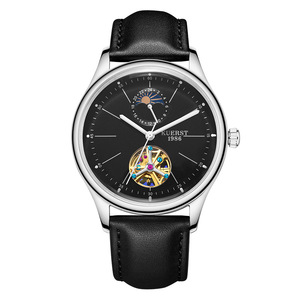 Kuerst cooltime Sao ngày đêm Vàng tự động cơ khí của người đàn ông xem Analog quay số da ban nhạc 20mm ban nhạc tàu quốc tế - Product Image 2