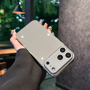 ใหม่ล่าสุดดีไซน์หรูหราเรียบง่ายสำหรับ IPhone17สำหรับ Apple 16Promax/15/14ที่จับโทรศัพท์พร้อมกระจกผลึกน้ำแข็งชุบแก้วสำหรับโทรศัพท์มือถือ - Product Image 6