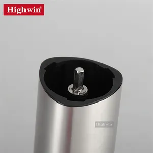 Customized Crank Foldable Handle Stainless Steel Manual Grinder Burr Coffee Mill With Clear Window