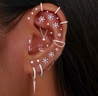 Foxi Venta directa de fábrica Charm Hoop Pendientes Mujeres Accesorios Pendientes Moda Helix Piercing Joyería