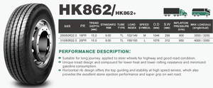 Pneus de camion radiaux en gros de Chine 295/80R22.5 PROMOTION EXCEPTIONNELLE HK862 - Product Image 4