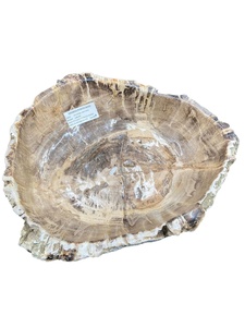 Vase en bois pétrifié naturel artisanal jusqu'à 40 cm, décoration de maison moderne et luxueuse, bol décoratif - Product Image 3