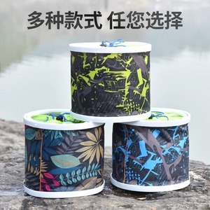 LQIUEHBQ Seau de pêche pliable avec poignée supérieure et filet anti-saut, conteneur à poisson multi-usages en PP, sac de rangement pour matériel de pêche - Product Image 3