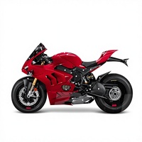 Kit de Carenado de Fibra de Carbono Real para Ducati Panigale V4 V4S V4R 2022 2023, Color Negro, Repuesto Original, Accesorios para Motocicleta