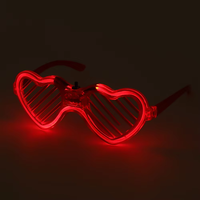 Stores de fenêtre en forme de cœur LED, verres à lumière froide, plastique, néon, luminescence multicolore, luminescence dans le noir, fête, événement, festival, Noël