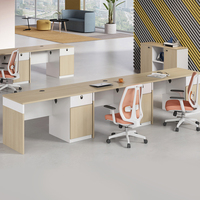 Bureau d'ordinateur exécutif moderne en bois avec panneau de travail, tiroir et meuble de bureau extensible