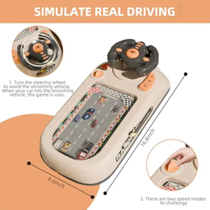 Jouet simulateur de conduite pour enfants EPT, jeu d'aventure de course, volant avec musique et lumières, alimenté par USB, cadeau pour garçons et tout-petits - Product Image 3