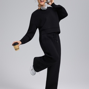Nouveau sweat-shirt sportif à col rond doublé en velours pour femme, idéal pour l'automne et l'hiver, décontracté, pour la course à pied et le fitness, à manches longues - Product Image 5