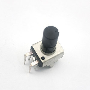 Résistance Variable de 9mm Potentiomètre Linéaire 5k 10k Goupilles Verticales Potentiomètre Rotatif à Arbre Fendu de 15/20mm pour le Contrôle du Volume - Product Image 4