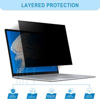 Film de protection d'écran anti-espion 15,6 pouces pour écran HP OMEN, filtre de confidentialité pour écran HP 15,6 pouces, protection d'écran pour ordinateur portable