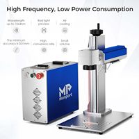 Nuevo Grabador Láser de Fibra Refrigerado por Aire de 20W/30W/50W/100W, Lightburn, para Acrílico y Vidrio, Área de Trabajo de 5.9" x 5.9", Marcado de Alta Precisión AI/DXF