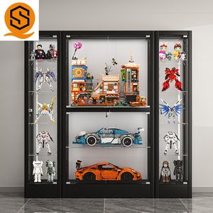 <span class=keywords><strong>Comptoir</strong></span> en verre de luxe multi-niveaux, gain de place, avec éclairage LED <span class=keywords><strong>d</strong></span>écoratif, en verre trempé pour la maison - Product Image 2