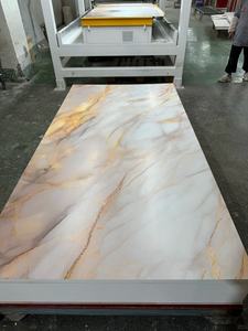 Nuovo Design Pannello Murale in PVC Impermeabile e Ignifugo con Effetto Marmo Rivestito UV Pannello Laminato Compatto con Motivo in Pietra per Tavoli da Interno - Product Image 4