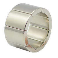 Magnet Segmen Busur Neodymium Hawell Kustom Berkualitas Tinggi Tahan Suhu Tinggi untuk Pemotongan Motor/Generator