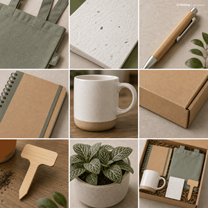 Kit de Regalo Personalizado para la Oficina Ecológica: Bolsa RPET, Tarjeta de Semillas, Bolígrafo, Cuaderno, Taza, Marcador de Plantas, Paquete al por Mayor para el Día de San Valentín y Año Nuevo - Product Image 2
